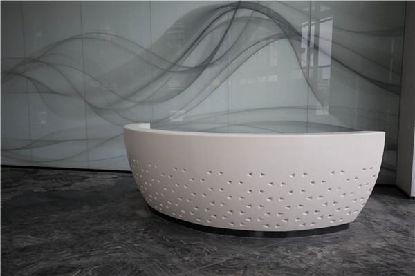 金沙城展示中心GRG圓柱、吧臺(tái)